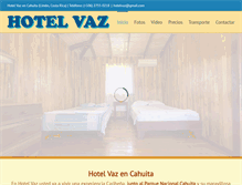 Tablet Screenshot of hotelvaz.com